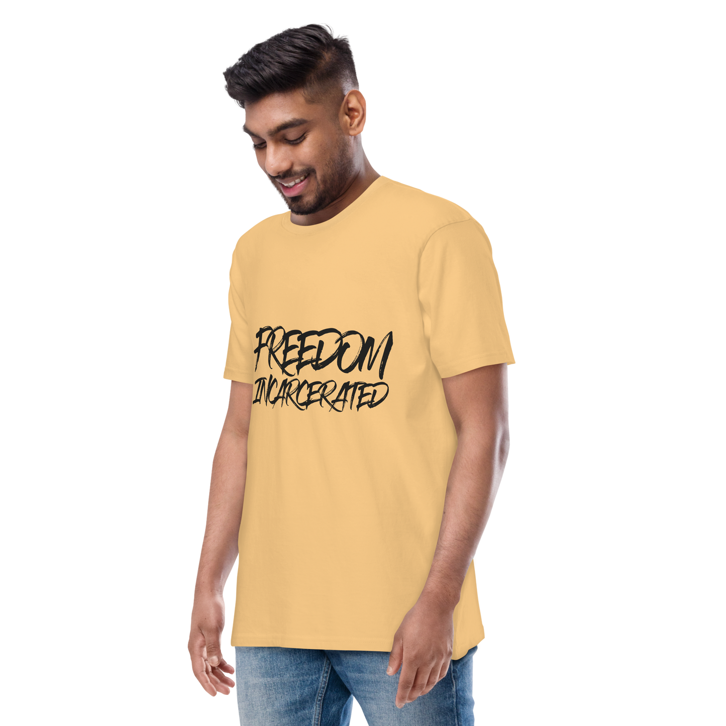 Men’s premium heavyweight tee Freedom Incarcerated