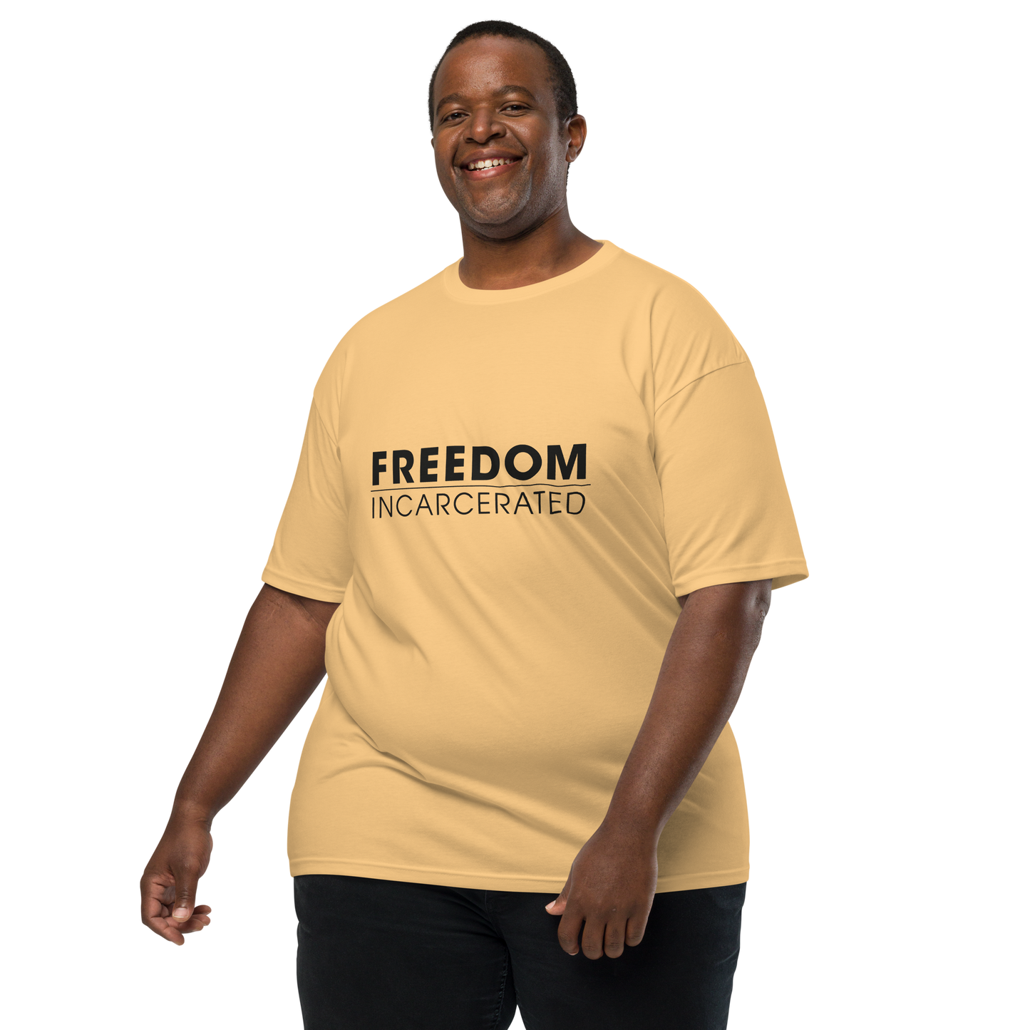 Men’s premium heavyweight tee Freedom Incarcerated