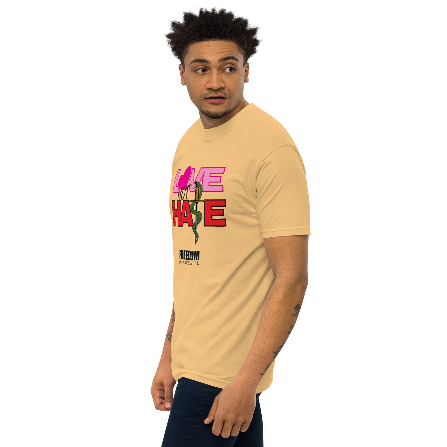 Freedom Incarcerated Love not Hate T Shirt