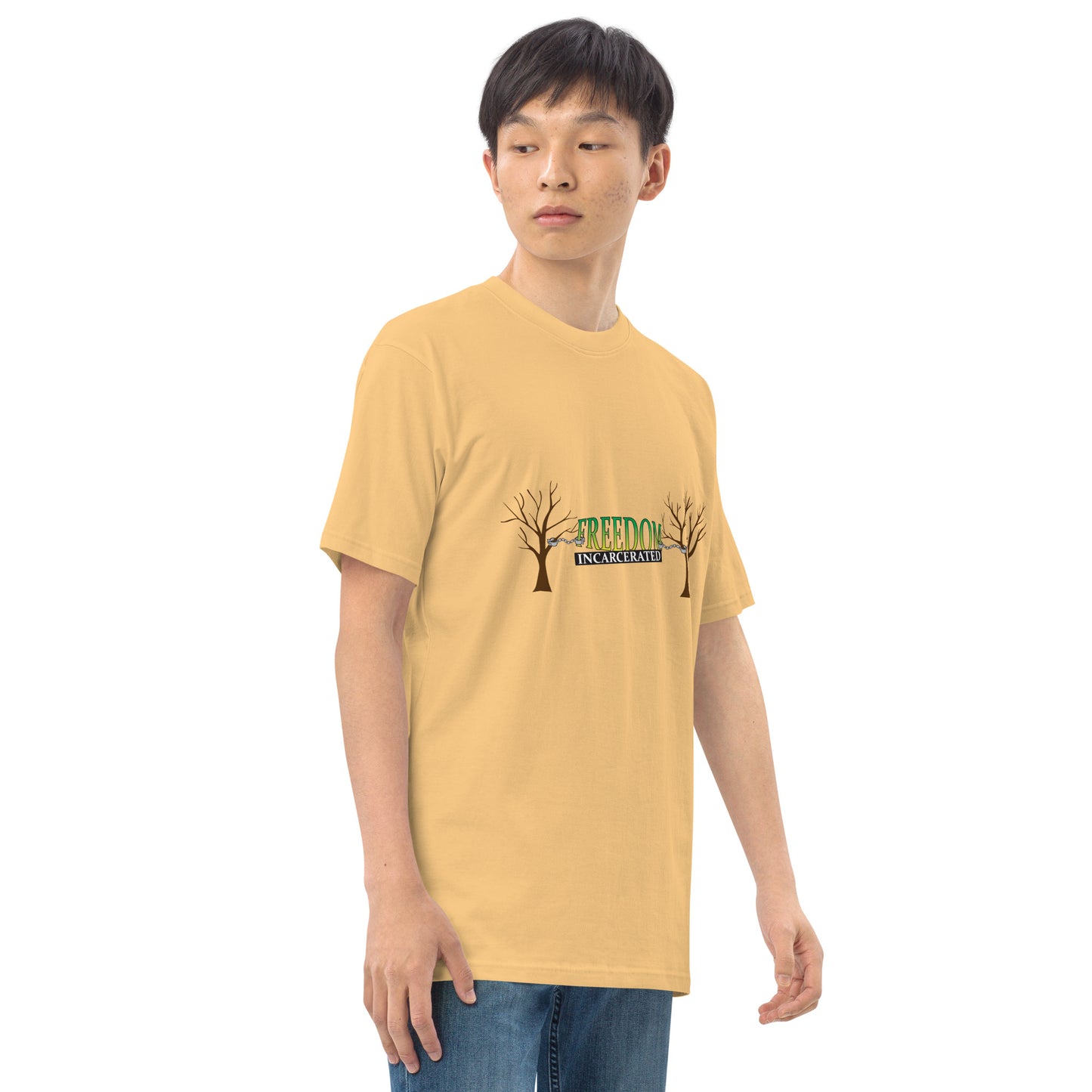Freedom Incarcerated Tree and Cuffs t shirt