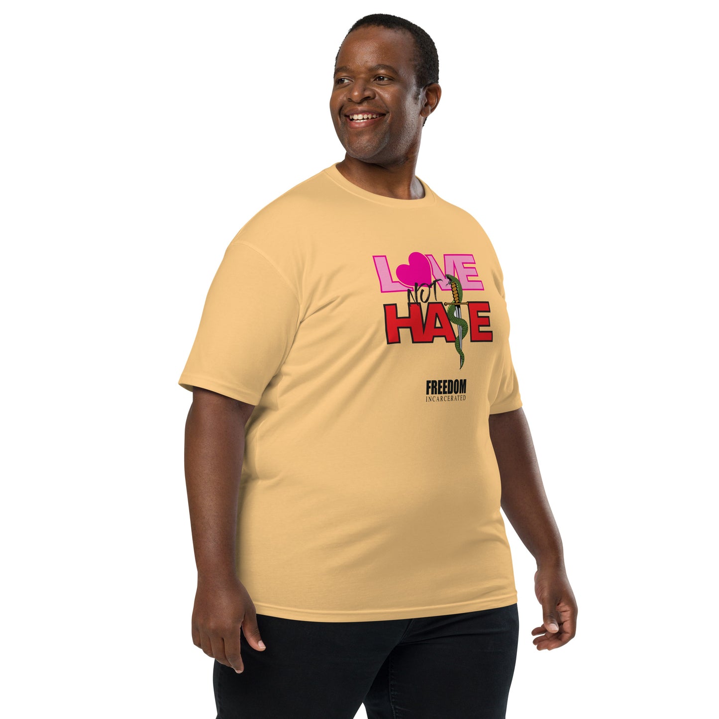 Freedom Incarcerated Love not Hate T Shirt