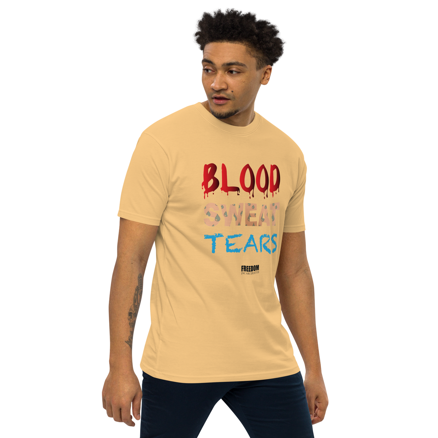 Freedom incarcerated Blood sweat tears sweatshirts